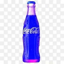 蓝色可口可乐玻璃瓶