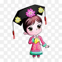 可爱卡通清宫娘娘PNG