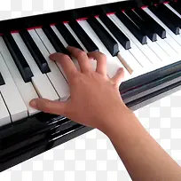 弹钢琴手指指法示意图