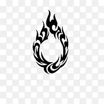燃烧的火焰纹身图案