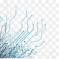 科技感电路结构花纹