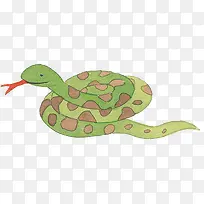 一条绿色的蛇