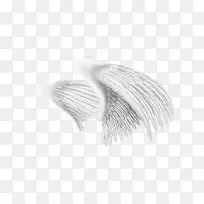 白色手绘翅膀素材