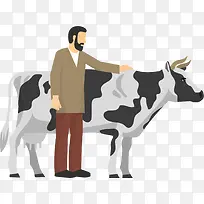 卡通牧场奶牛