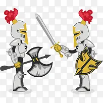 互相比武的士兵