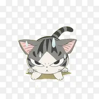 生气卡通猫