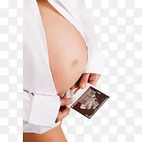 拿B超检查结果孕妇高清免扣素材