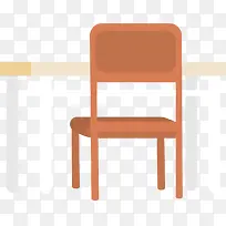 矢量图水彩办公桌子和椅子