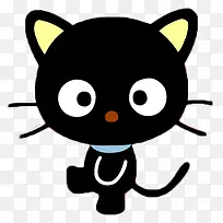 可爱黑色小猫