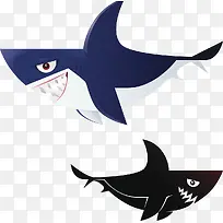 大白鲨卡通形象