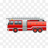 红色的消防车设计