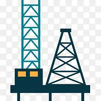 石油开采钻井平台