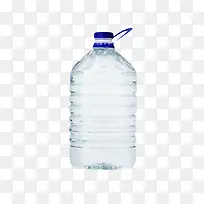 透明解渴扁了的塑料瓶饮用水实物