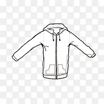 线描服饰手绘简图