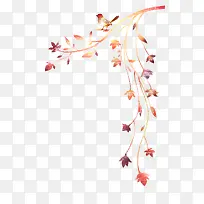 秋季植物海报装饰素材
