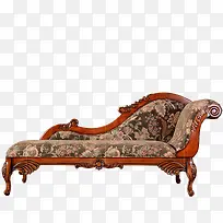 瑞诗欧美式家具全实木雕刻贵妃椅