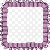 紫色丝带边框纹理相框