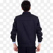 展示保安服背面