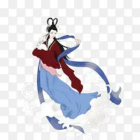 中国风古风中秋神话嫦娥元素设计