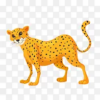 卡通斑点豹子动物设计