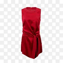 丝滑红裙