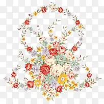 牡丹花纹素材
