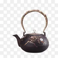 铸铁茶壶-喜上眉梢铁壶