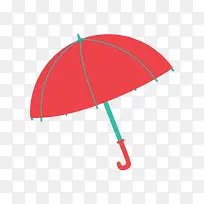 红色的雨伞