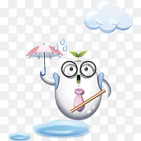 卡通水滴矢量