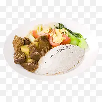 红烧番茄土豆酱汁牛肉饭