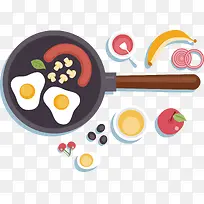 锅具食品矢量