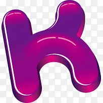 紫色字母K