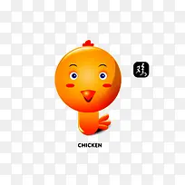 卡通可爱小鸡