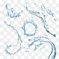 形状各异水花