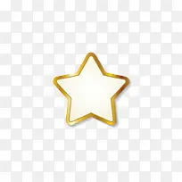 金边星星精美标签png