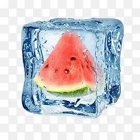 冰块水果