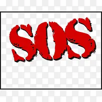 SOS红色图标