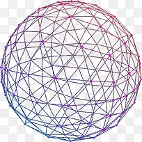 科技线条圆球简图