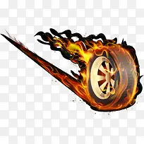 火焰轮胎
