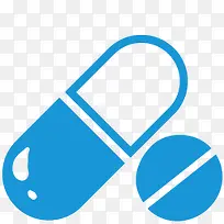 药片蓝色的medical-icons
