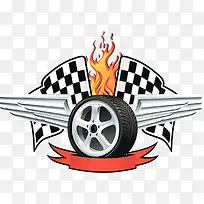 F1赛车队徽设计