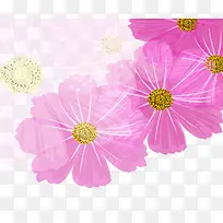 粉色简单花朵素材
