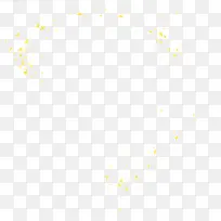 黄色五角星粒子不规则漂浮