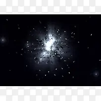 黑色光效漂浮素材壁纸