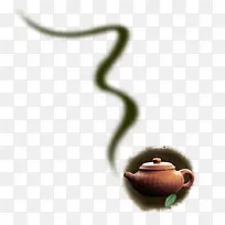 茶壶一缕茶香图案