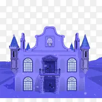 紫色冰雪城堡