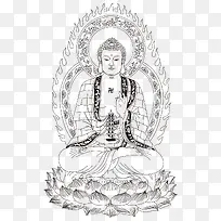 药师佛黑白