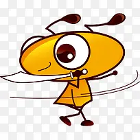 耍宝刀的黄色蚂蚁
