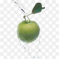 浇水的青苹果