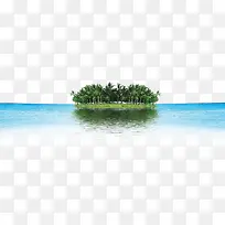 椰子树沙滩美景